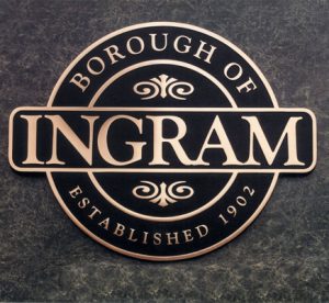 Ingram bronze plaque