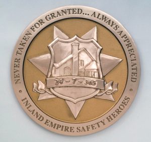 Inland Empire Safety bronze plaque