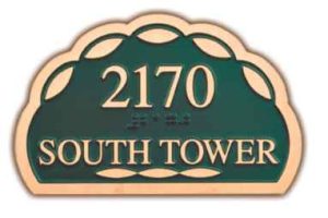 South Tower Etched Plaque