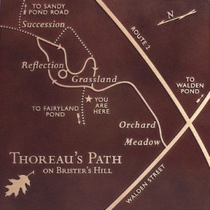 Thoreaus path plaque by Buccacio Sculpture Service