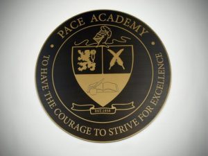 Pace Academy Etched Plaque